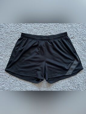 Nike Black Athletic Running Shorts with Subtle Swoosh